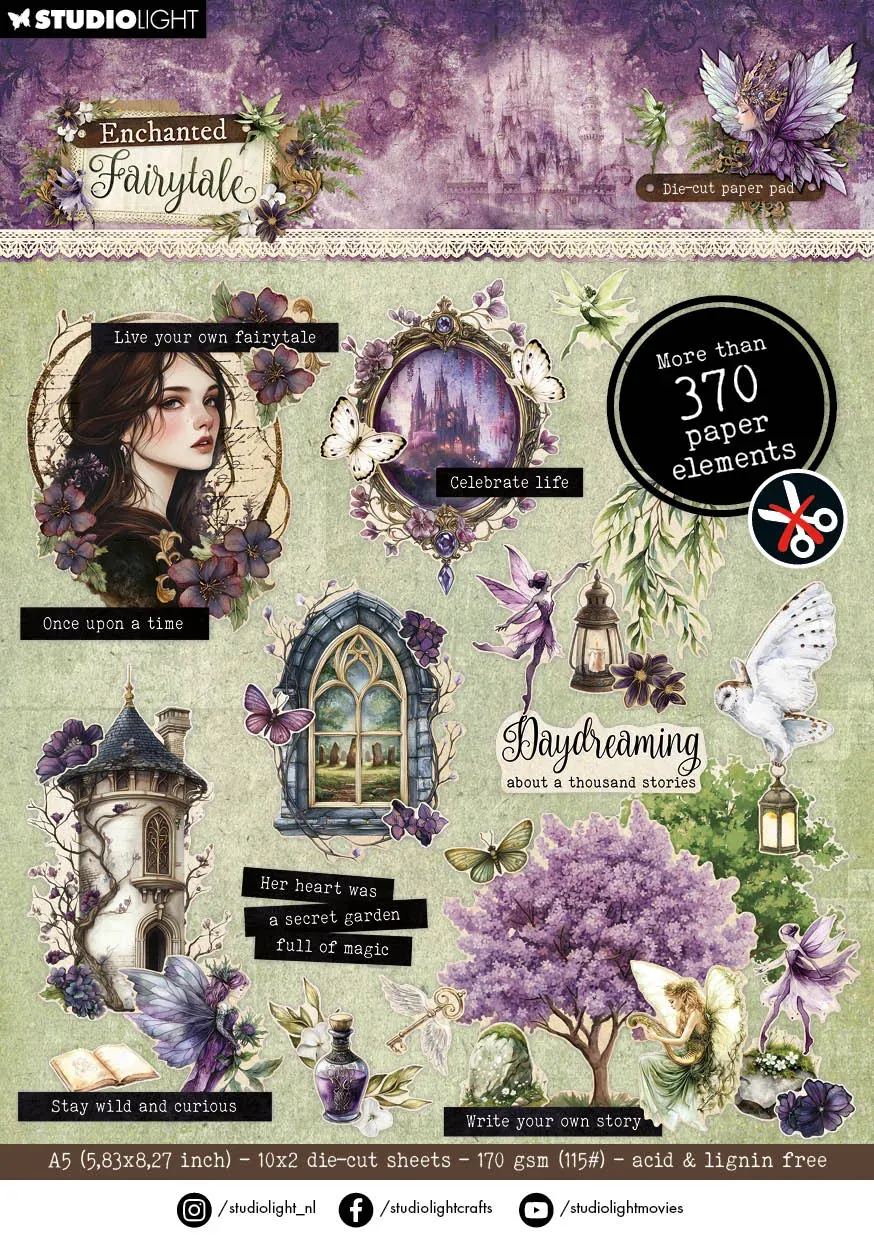Studio Light Enchanted Fairytale Stanzteile 20 Bogen Märchen