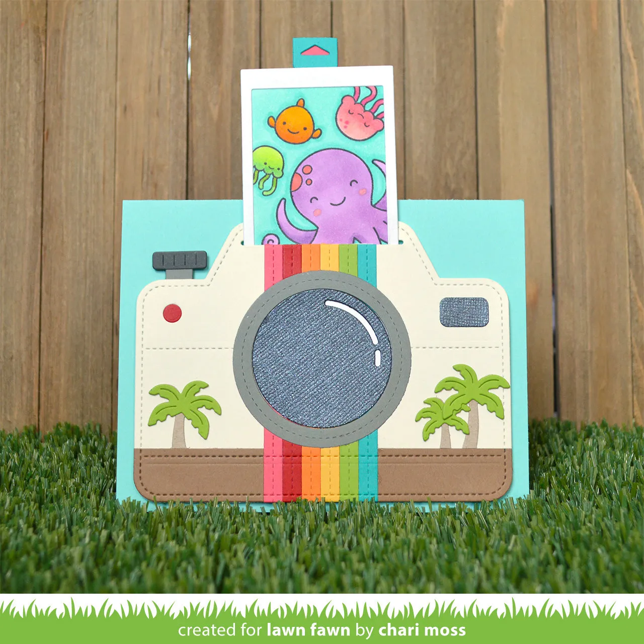 Lawn Fawn Magic Iris Camera Pull-Tab Stanzen Add-On