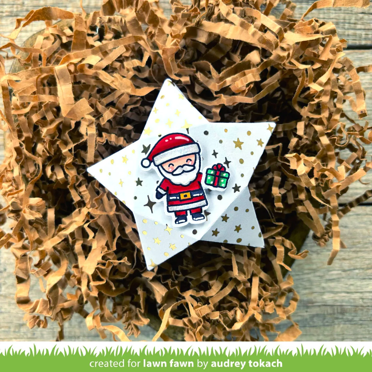 Lawn Fawn All the Sparkles Diamond Designpapier 12x12 Gold