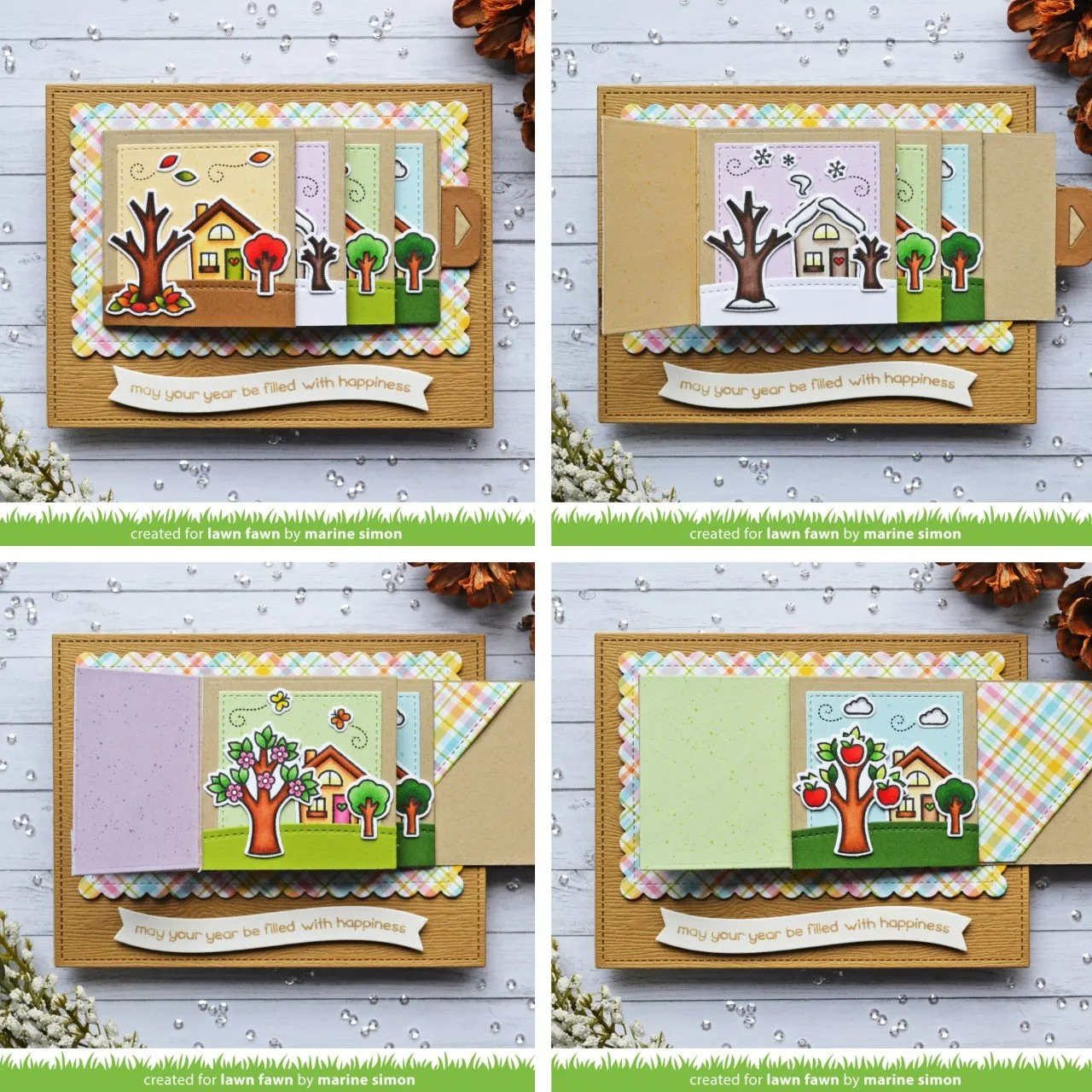 Lawn Fawn Diagonal Gift Card Pocket Lawn Cuts Stanzen