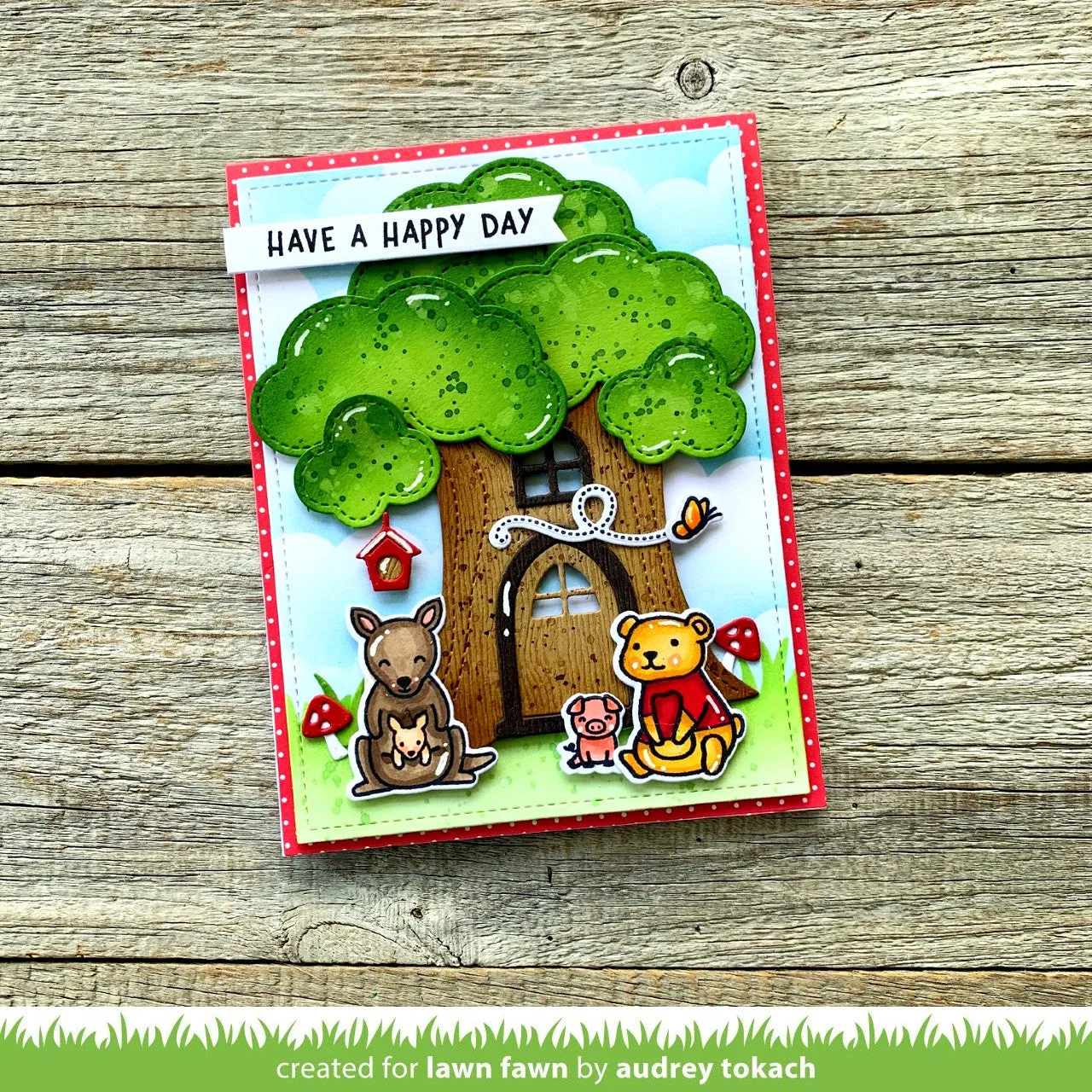 Lawn Fawn Tree House Stanzschablonen Baumhaus LF2876