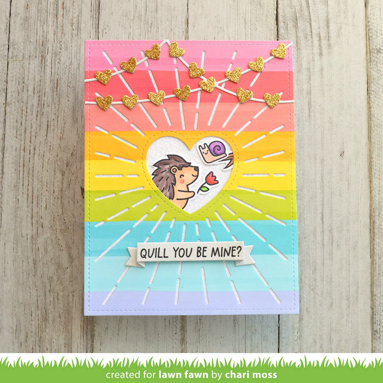 Lawn Fawn Radiant Heart Backdrop LF3320 Stanzen