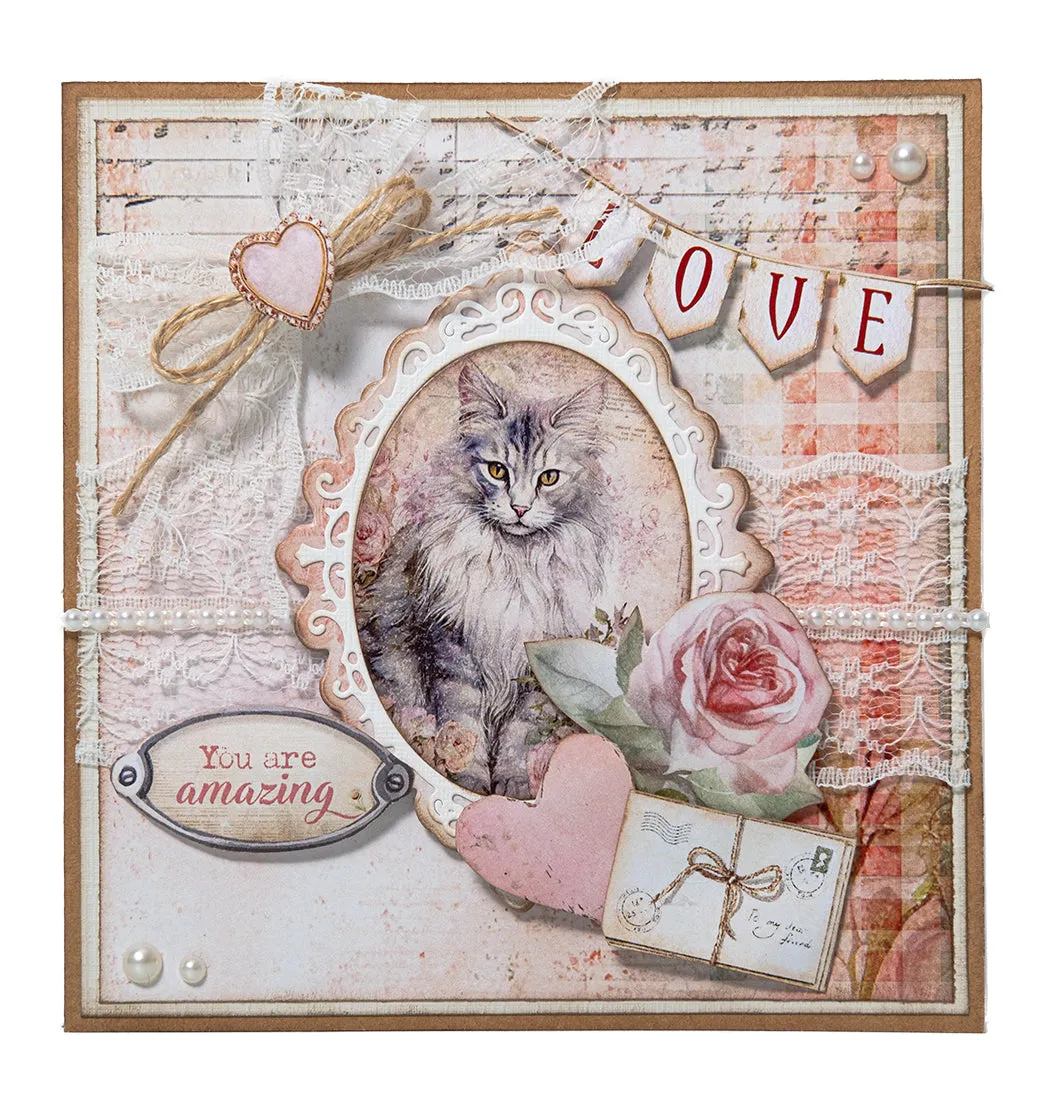 StudioLight A Cat's Secret Stanzschablone Roses mini-frame