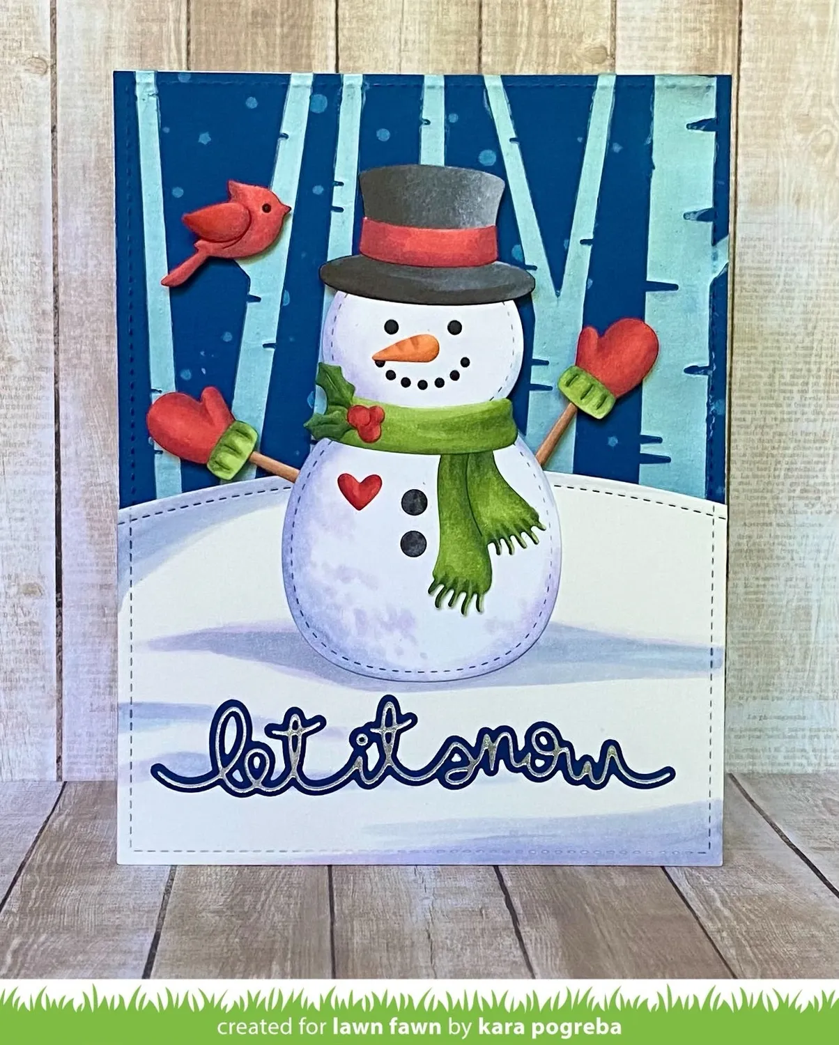 Lawn Fawn Winter Big Scripty Words Hot-Foil-Platten Weihnachten
