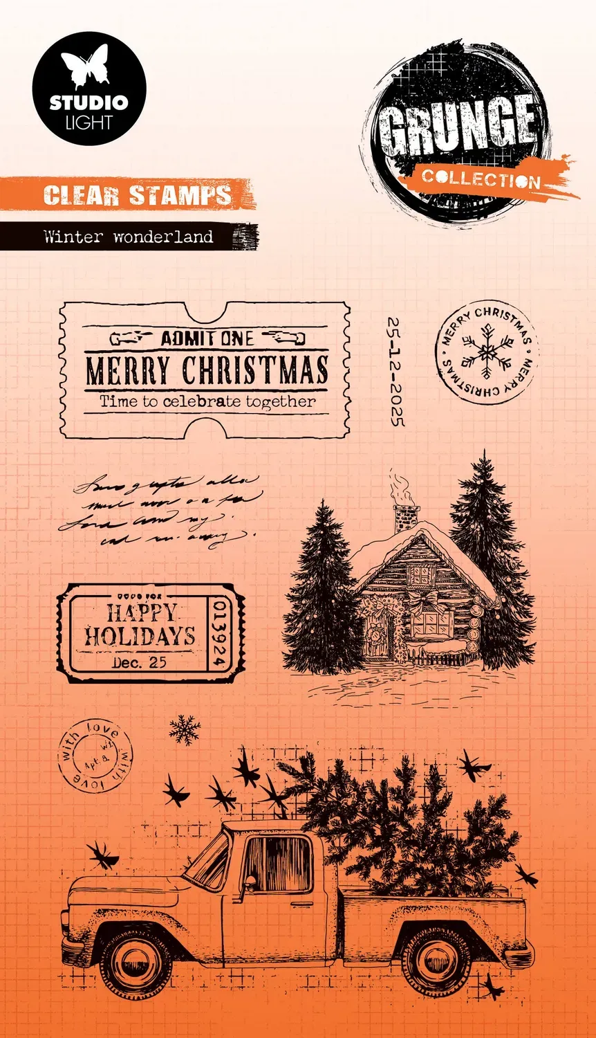 StudioLight Grunge Winter Wonderland Stempel Grunge-Stil
