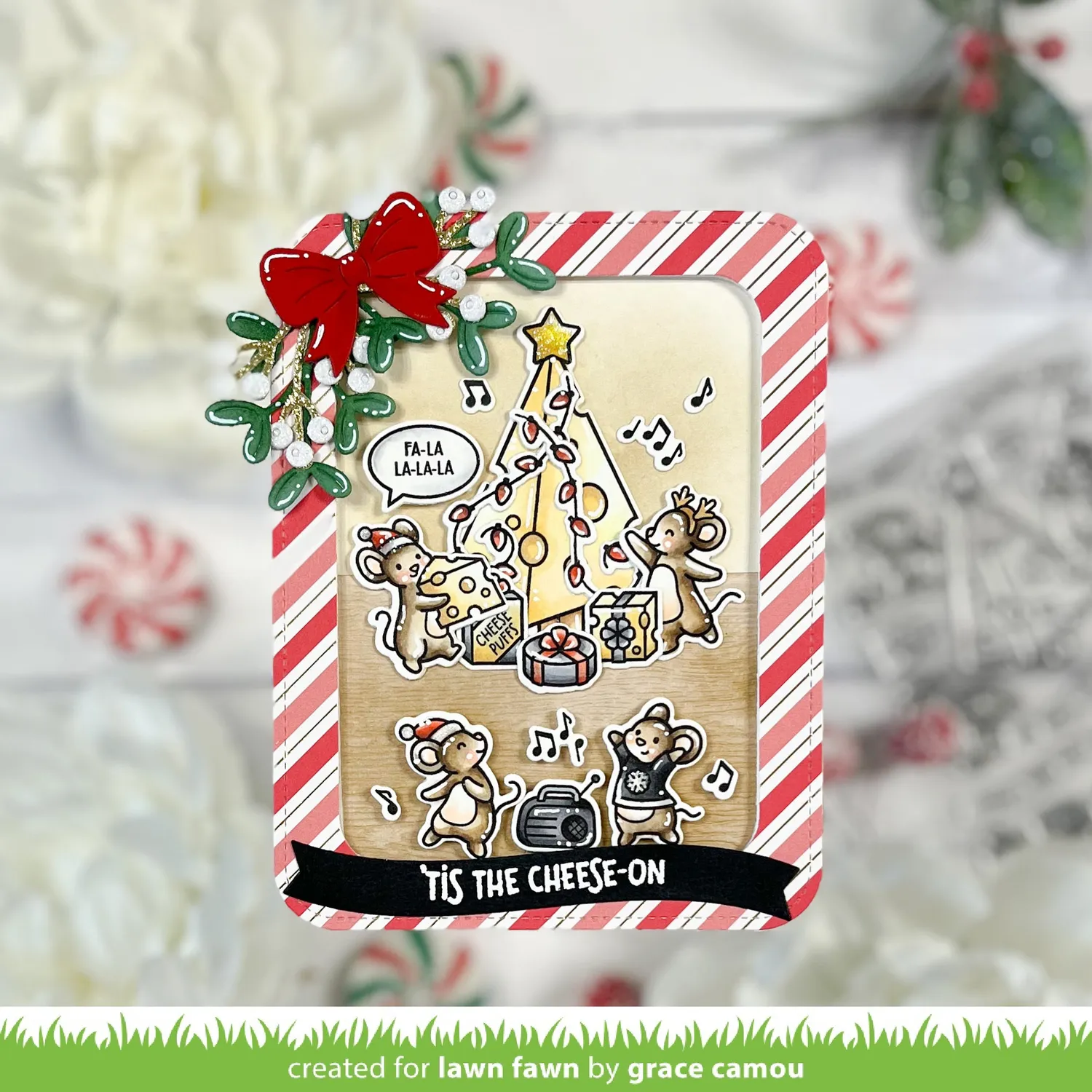 Lawn Fawn Candy Cane Lane Petite Papierblock 6x6 36 Blatt