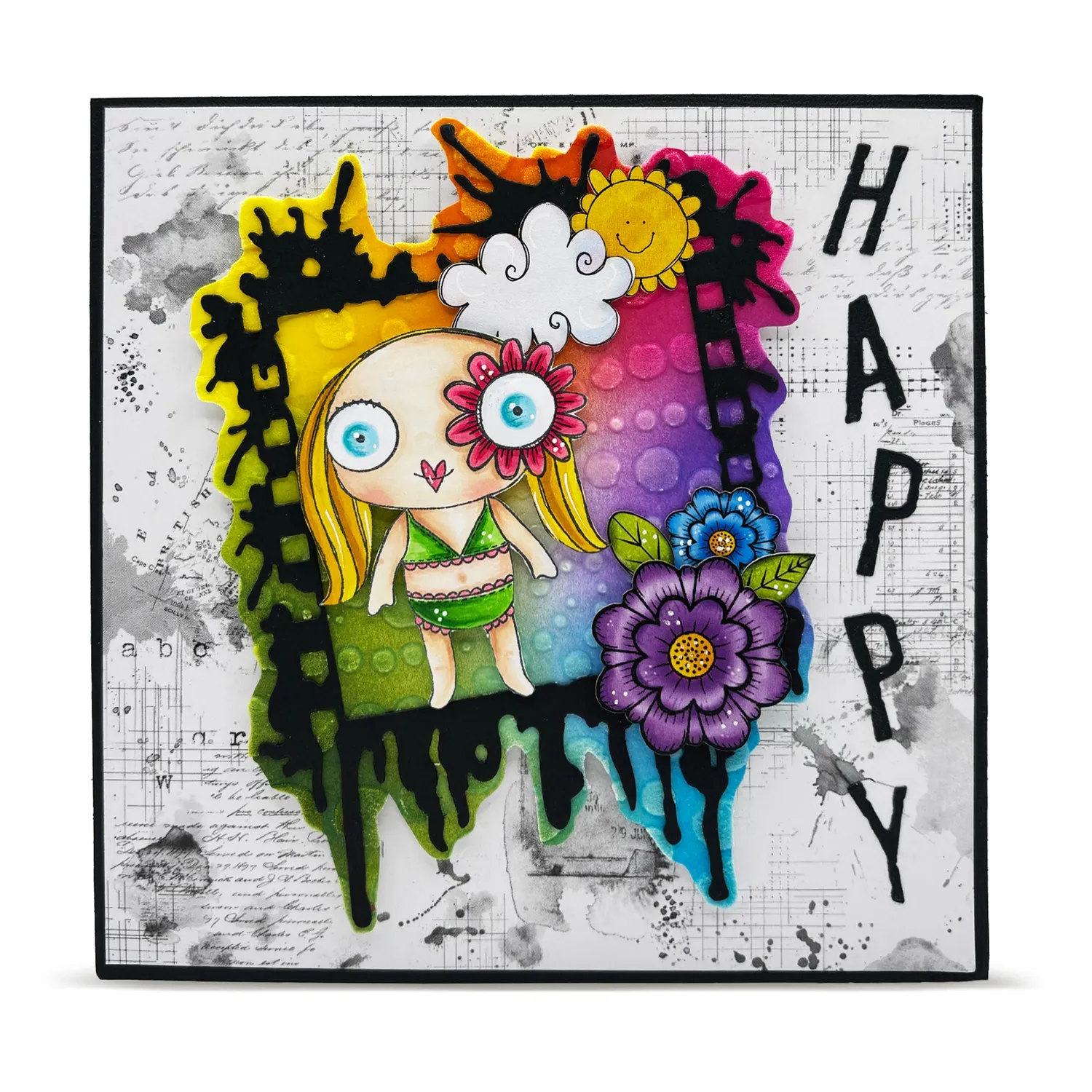 AALL and Create PC-264 Center Spin Schablone 15x15 cm Wirbel