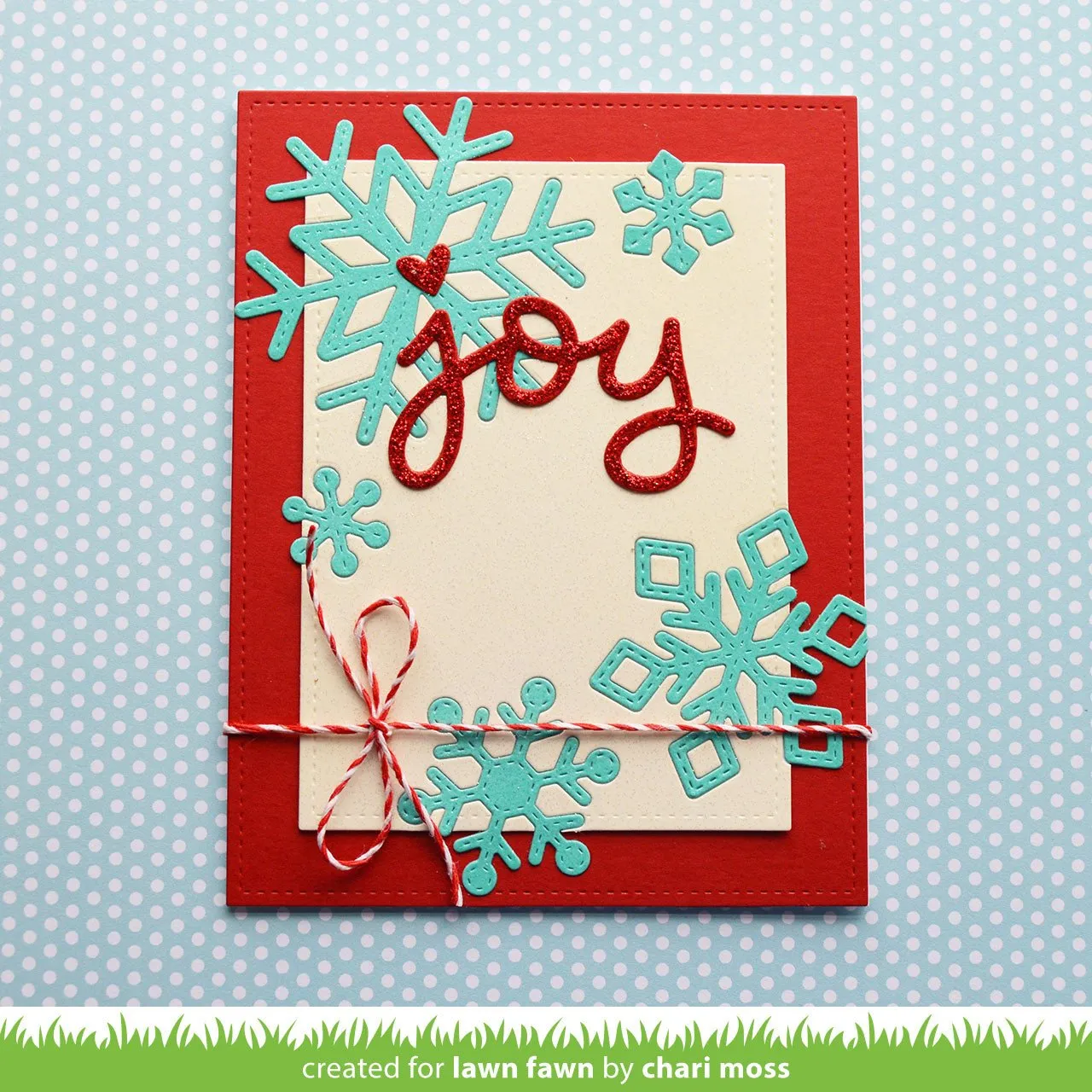 Lawn Fawn Stitched Snowflakes Stanze 5 Schneeflocken