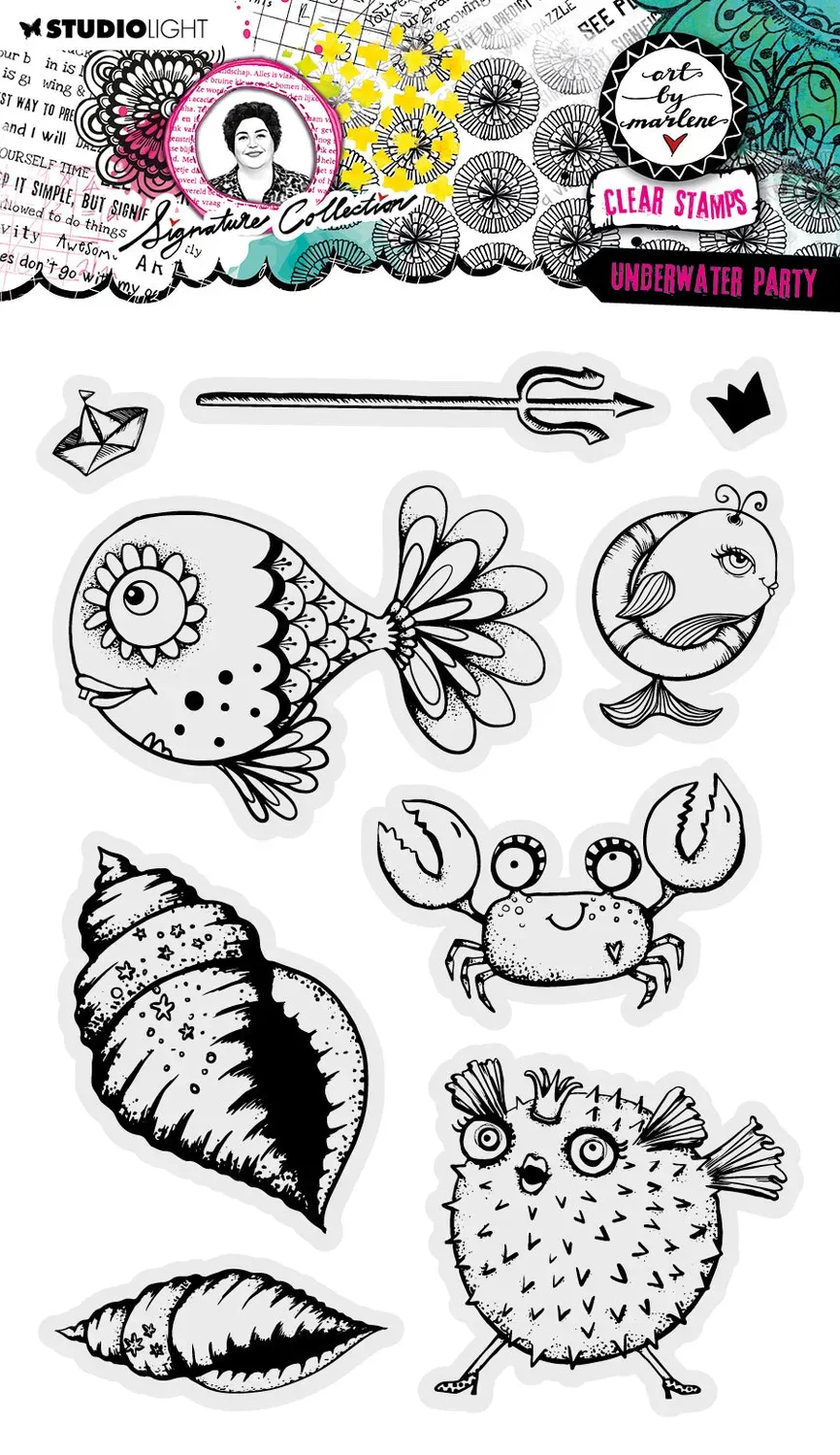 Art by Marlene Signature Collection Underwater Party Stempel klar