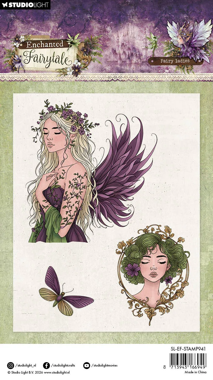 StudioLight Enchanted Fairytale Clear Stamps Fairy ladies Feen