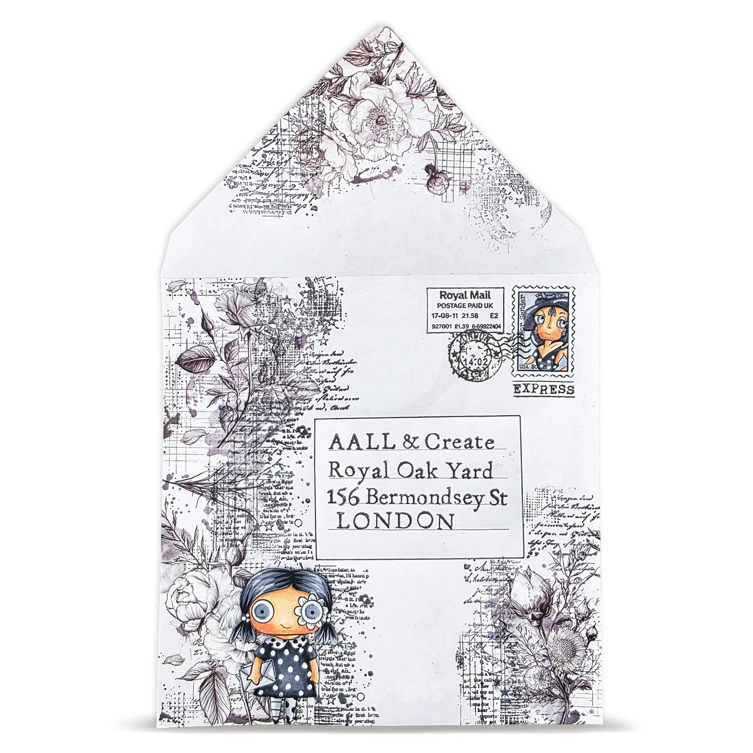 AALL and Create RO-19 Edgy Botanica Rub-Ons A5 2 Bogen