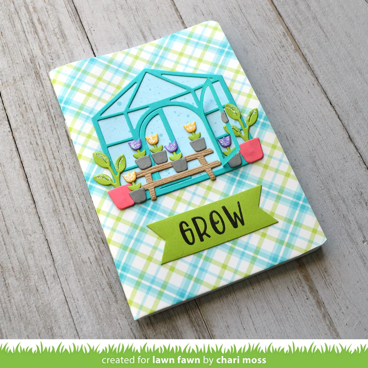 Lawn Fawn Build-A-Greenhouse Stanzen Gewächshaus