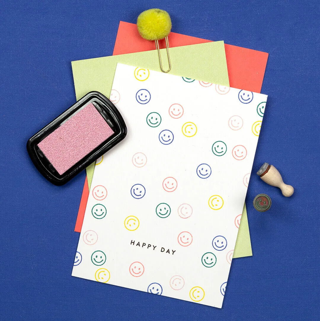 Perlenfischer Smiley Stempel 10 x 10 mm
