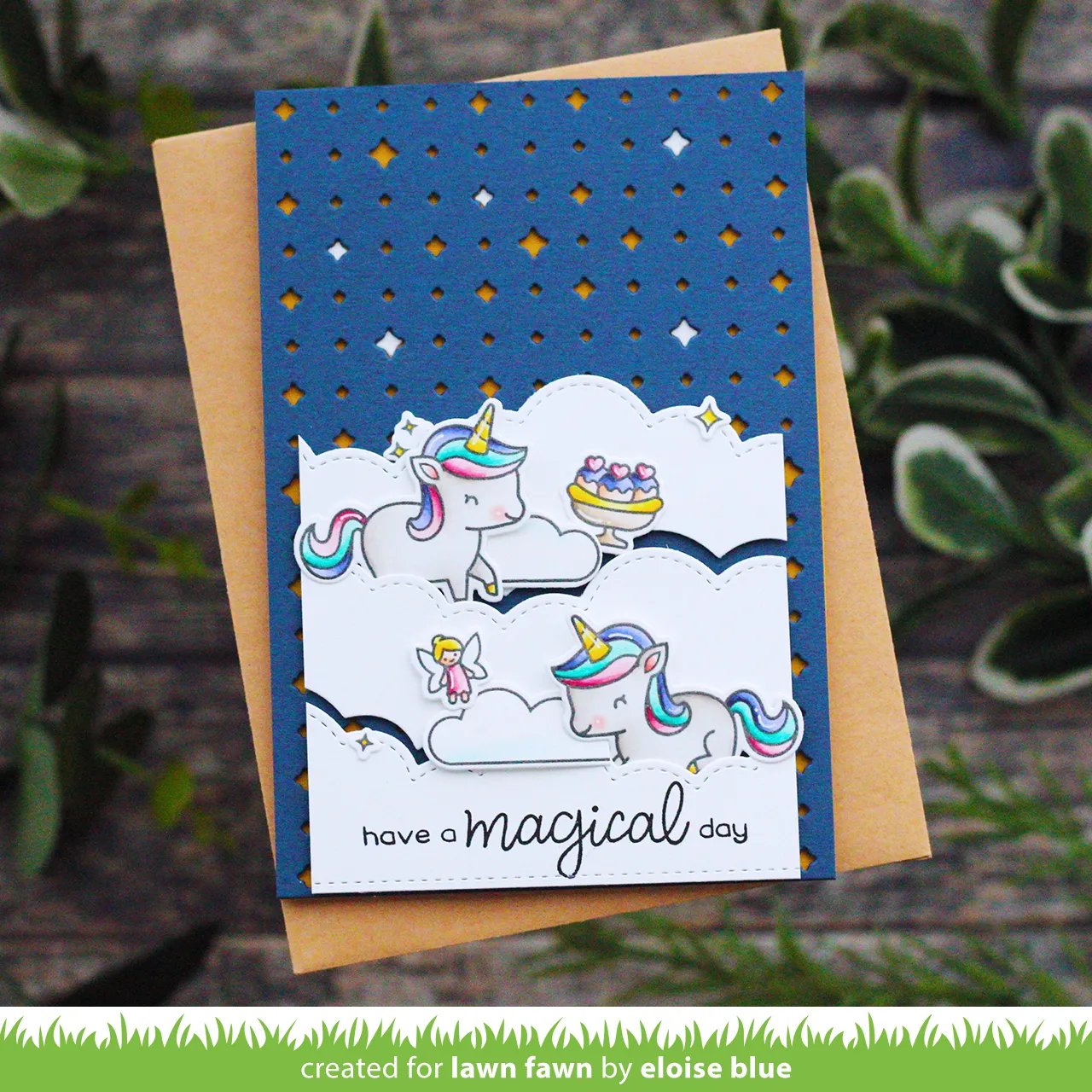 Lawn Fawn Sparkle Backdrop LF2353 Stanzschablone 14x10,8 cm