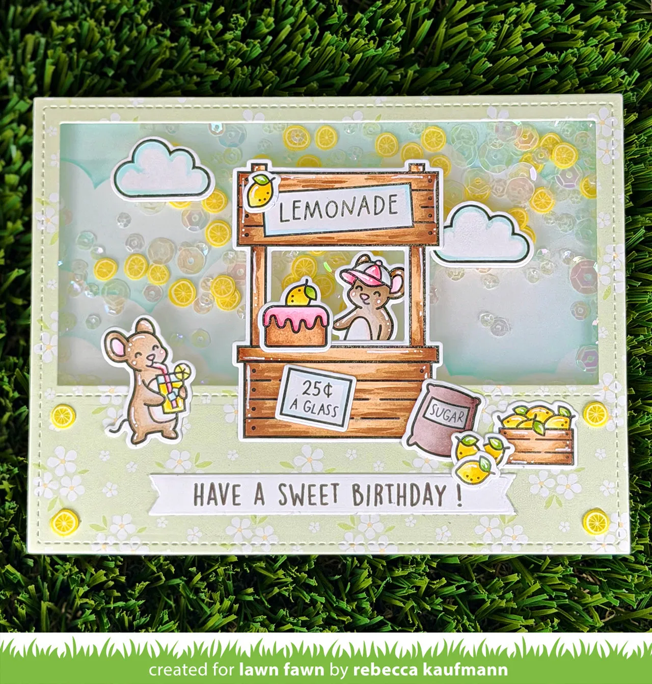 Lawn Fawn Clear Sequin Mix Pailletten transparent