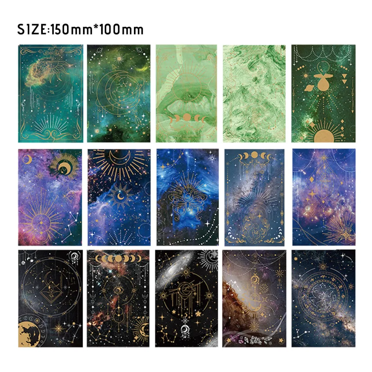 Ieebee Daybreak Star Materialpapier 15-teilig Scrapbooking