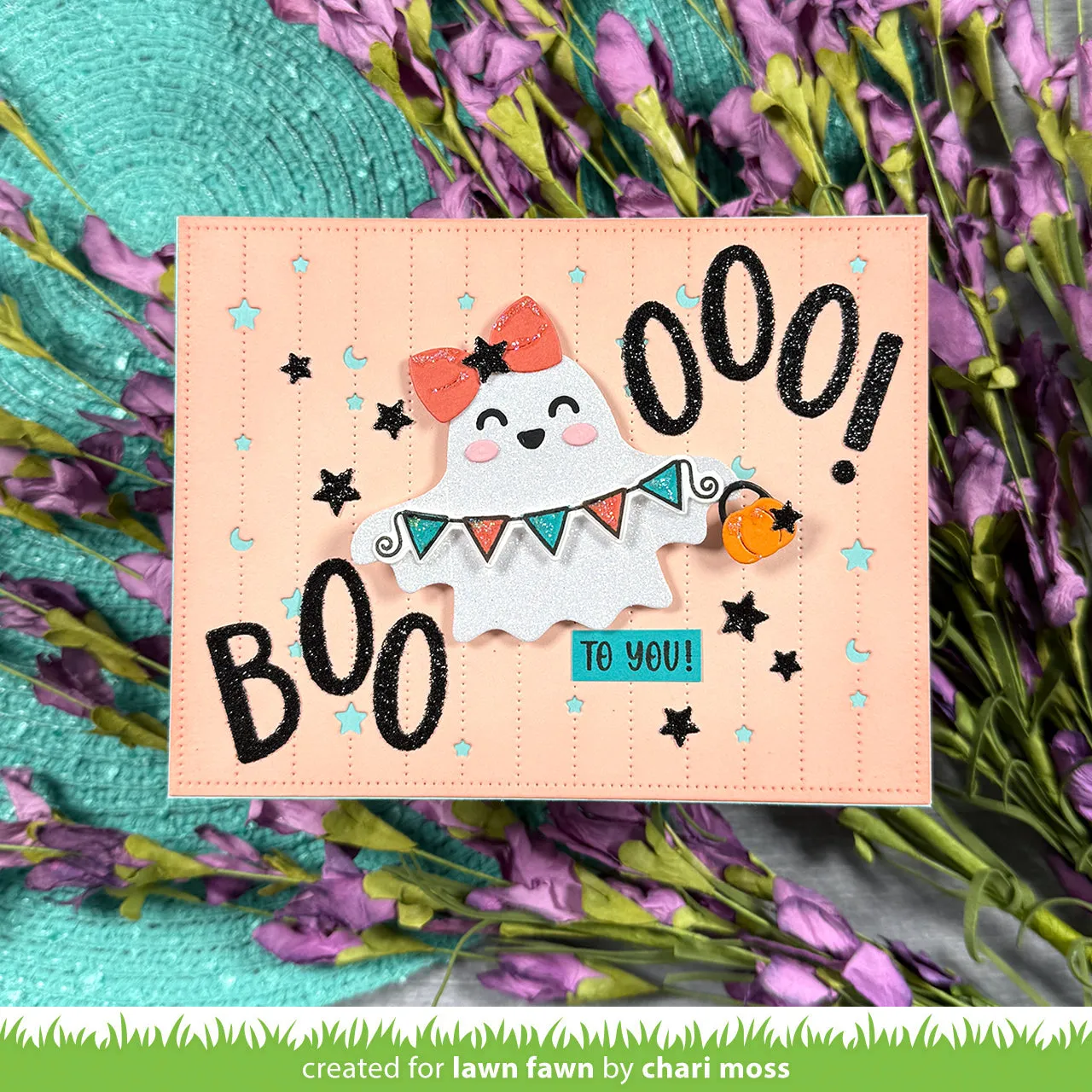 Lawn Fawn Happy Ghost Tag Stanzen Halloween