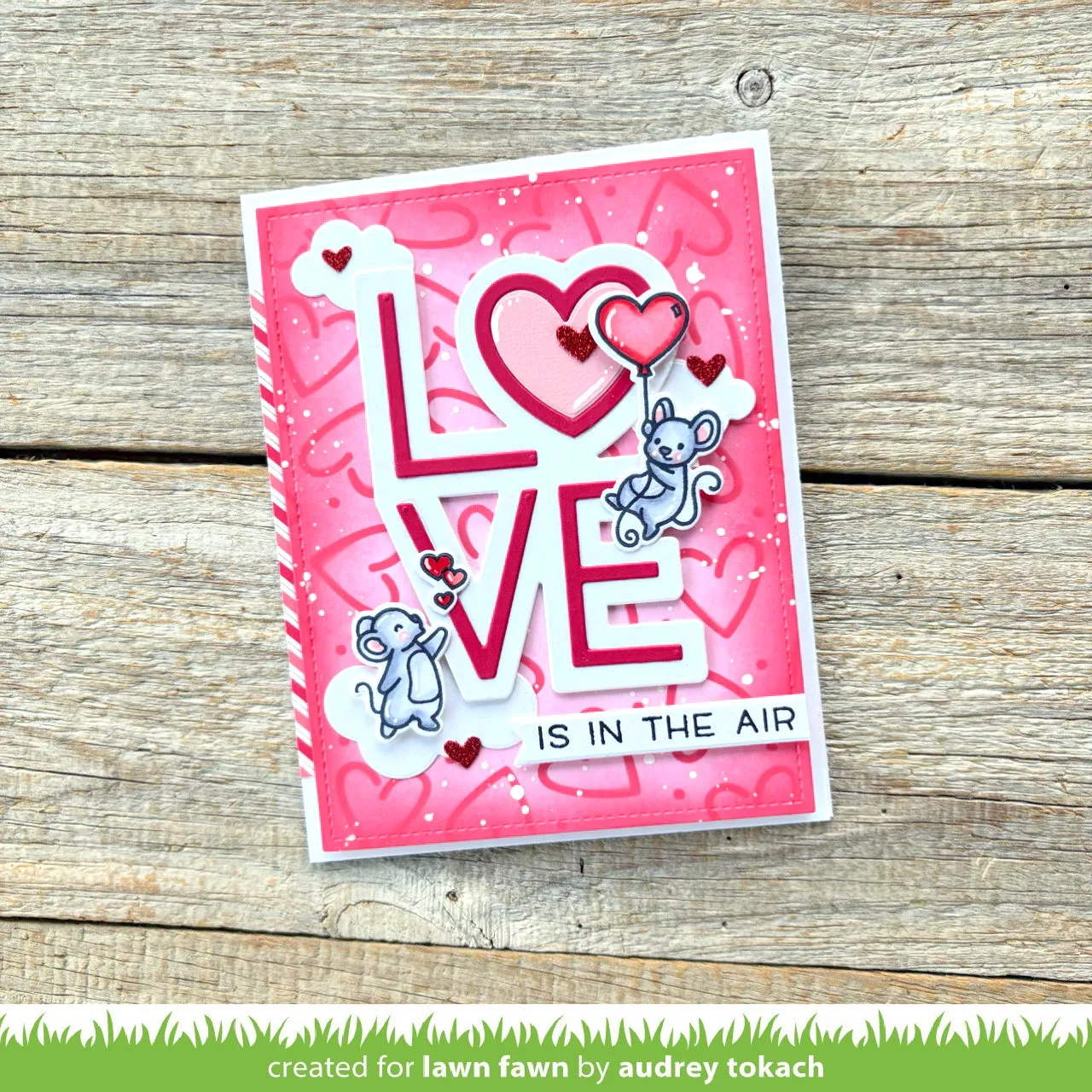 Lawn Fawn Giant Outlined Love Stanzschablonen 5-teilig