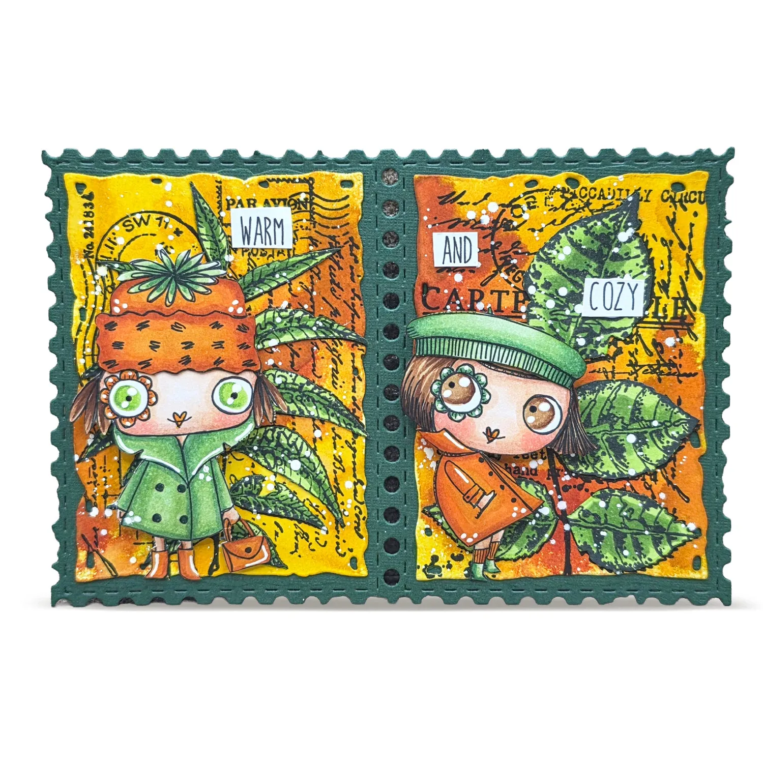 AALL and Create TP-1345 Stempelset A6 Still Green 2 Motive