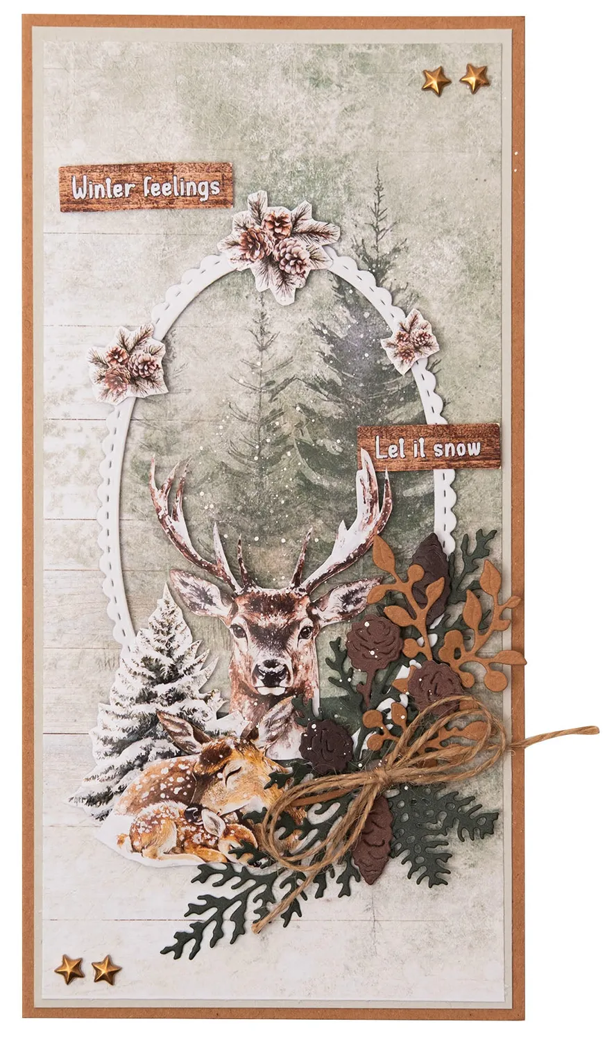 StudioLight Essentials Paper Pad Winter Woodland 28 Blatt