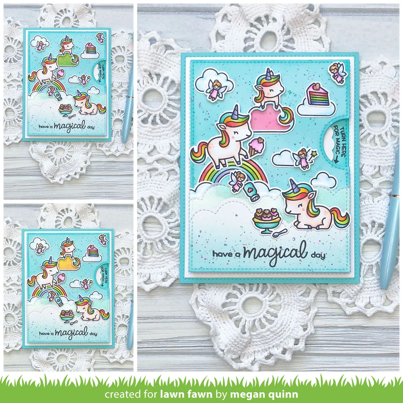 Lawn Fawn All the Clouds LF2331 Stempelset Himmel