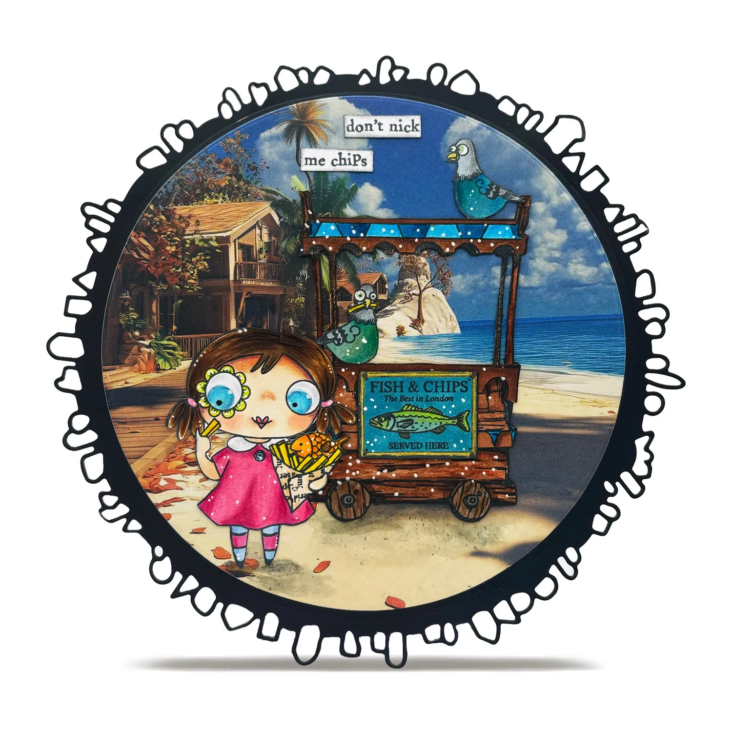 AALL and Create TP-1325 Fish n Chips Stempelset A7