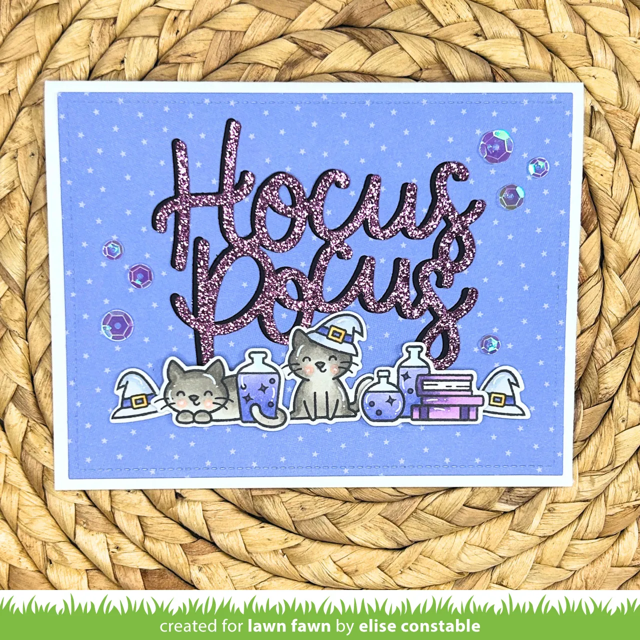 Lawn Fawn Hocus Purr-cus Add-On Stempelset LF4189 Halloween