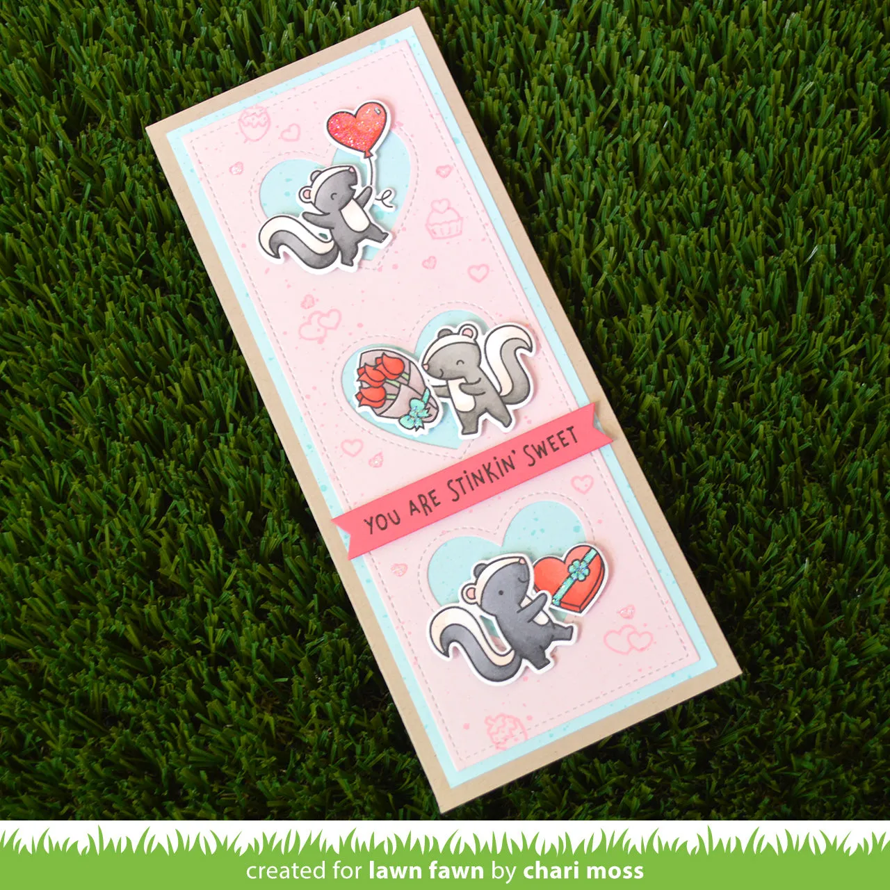 Lawn Fawn Scent with Love Clear Stamps Valentinstag