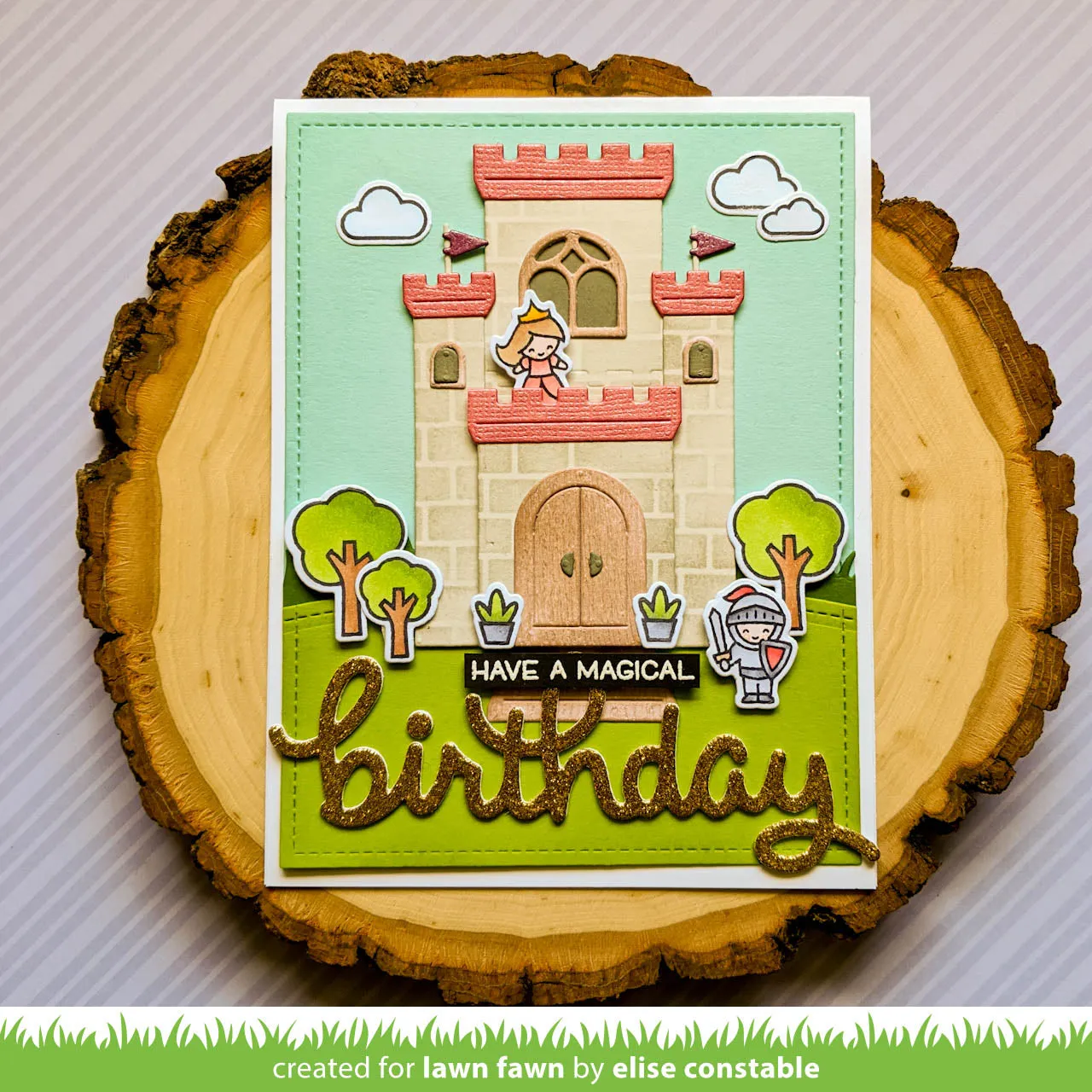 Lawn Fawn Scripty Birthday Stanzschablone Schriftzug