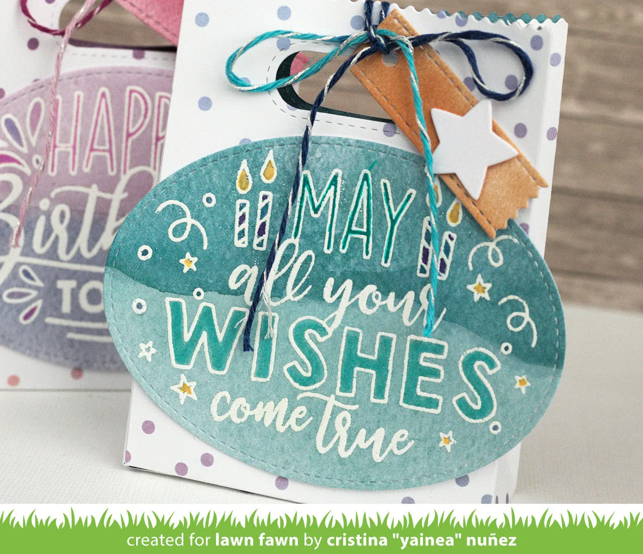 Lawn Fawn Giant Birthday Messages Stempelset Geburtstag groß