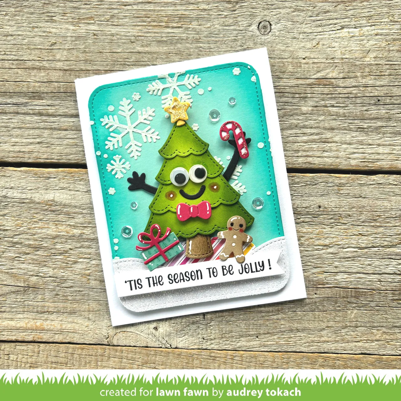 Lawn Fawn Henry's Build-A-Sentiment Winter Stempelset