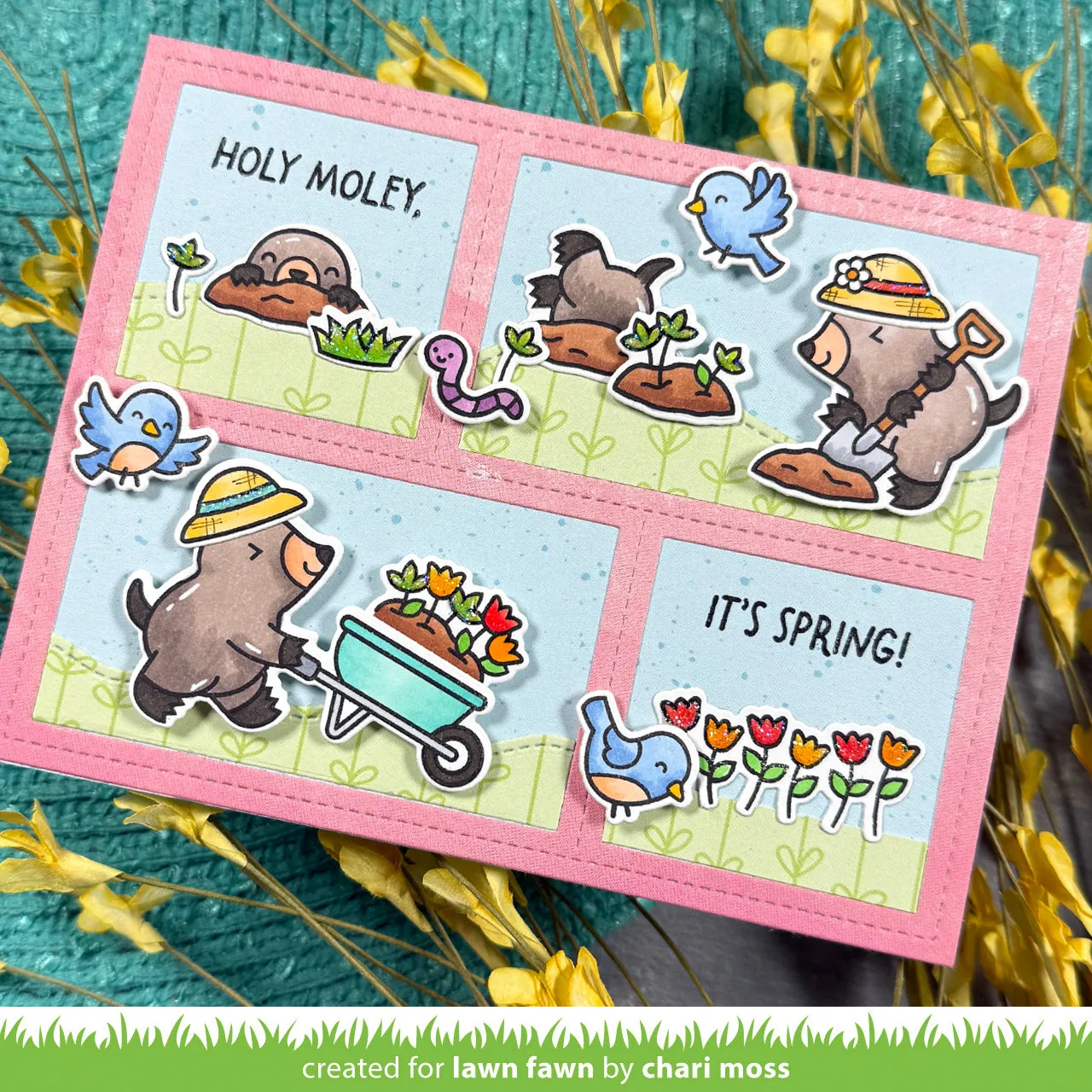 Lawn Fawn All the Garden Hats Clear Stamps Gartenhüte