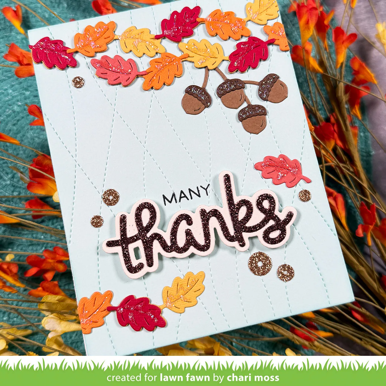 Lawn Fawn Scripty Thanks Outline Add-On Stanzschablone Danke