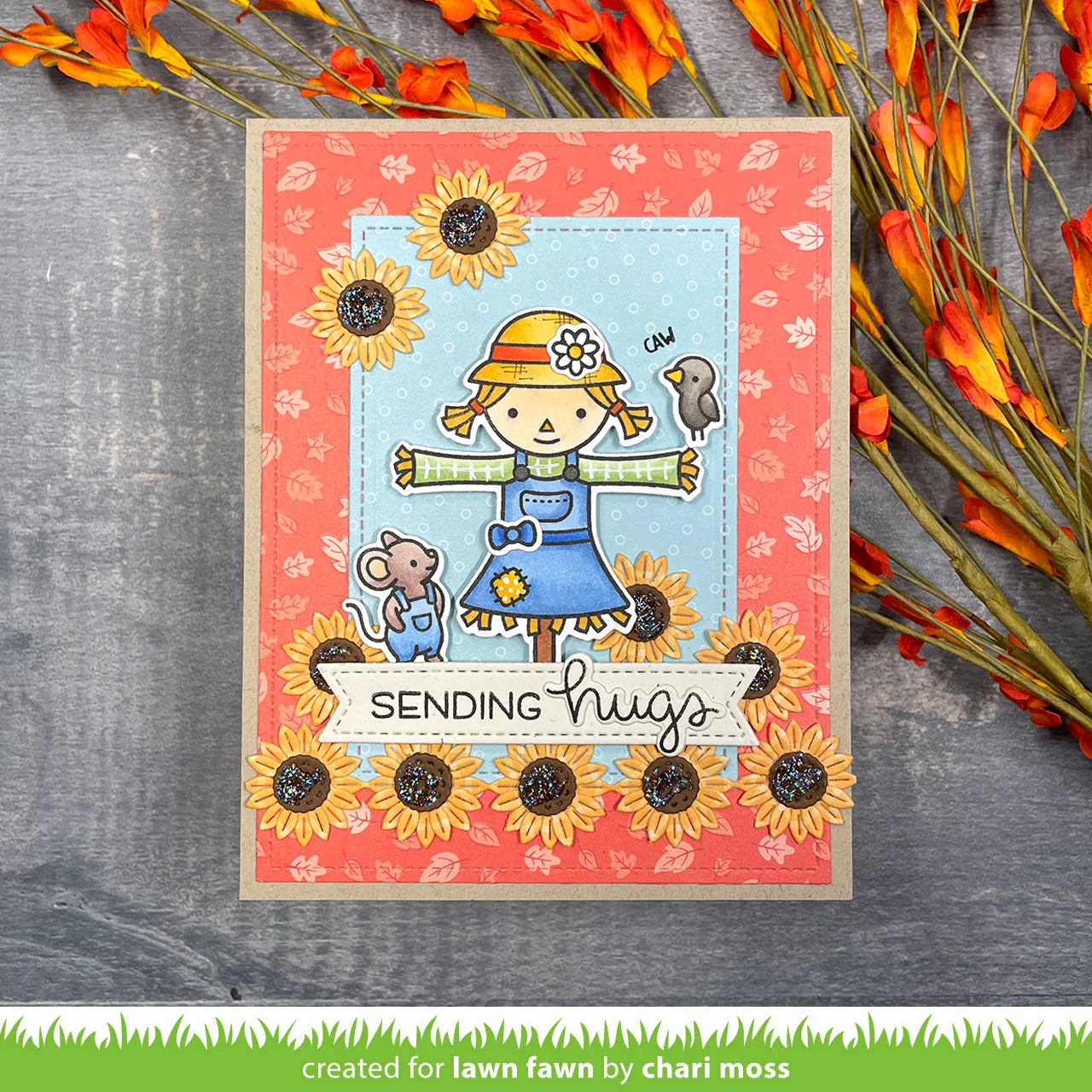 Lawn Fawn Falling Leaves Petite Paper Pack 6x6 Herbst