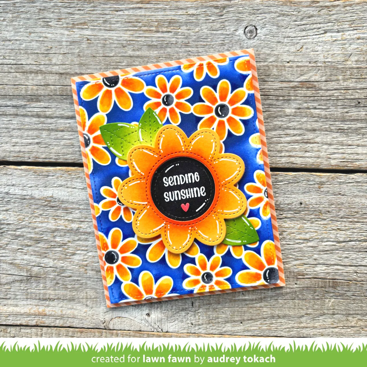 Lawn Fawn Daisy Bloom Background Stencils Schablonen 3-teilig