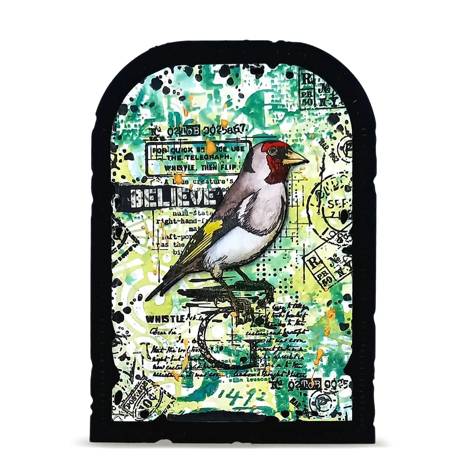 AALL and Create PC-273 Comme Une Verrière Schablone 15x15 Mylar