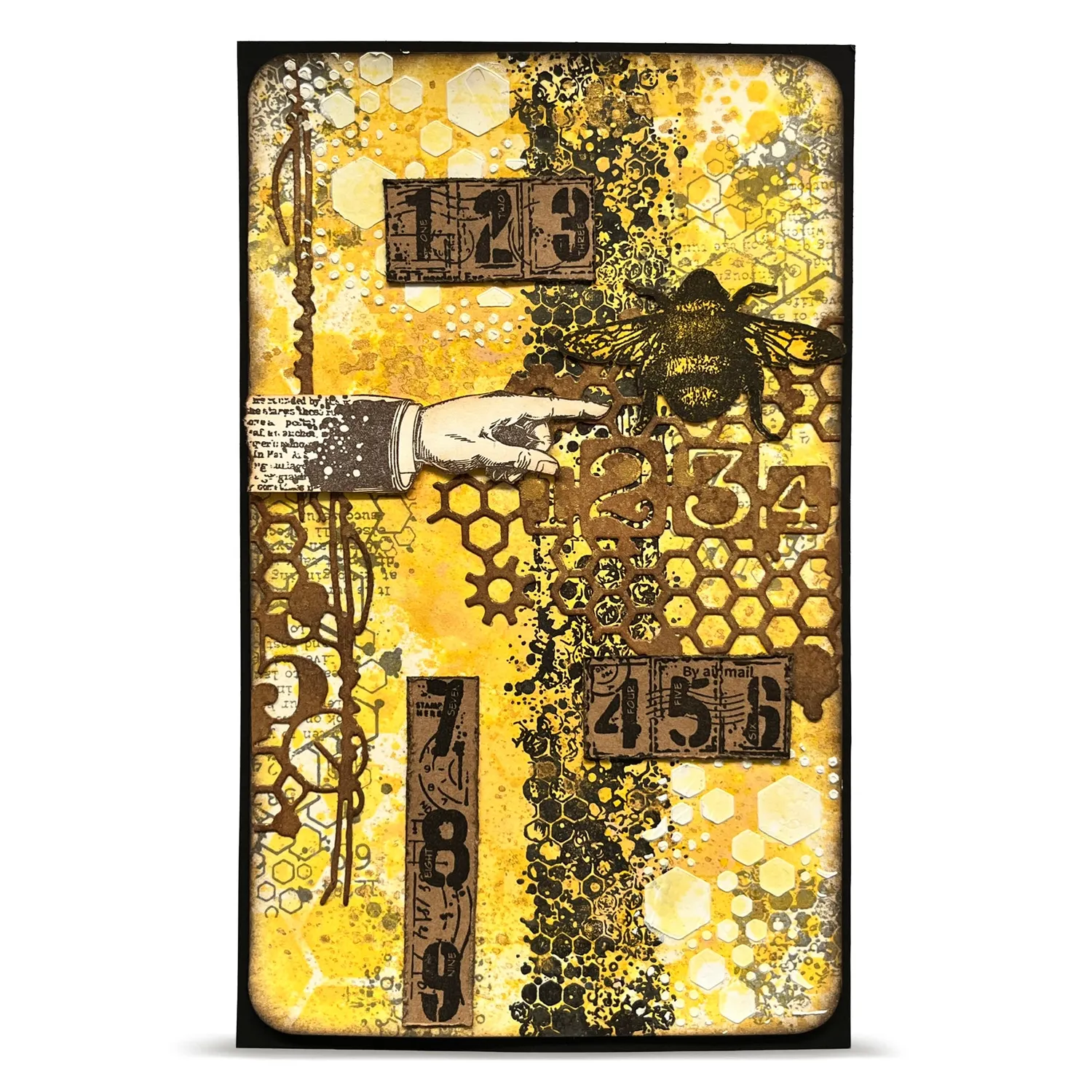 AALL and Create TP-1341 Bee Geometry Stempelset A6 2 Motive
