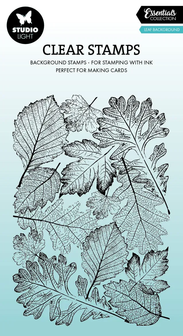 StudioLight Essentials Leaf Background Clear Stempel 93x136 mm