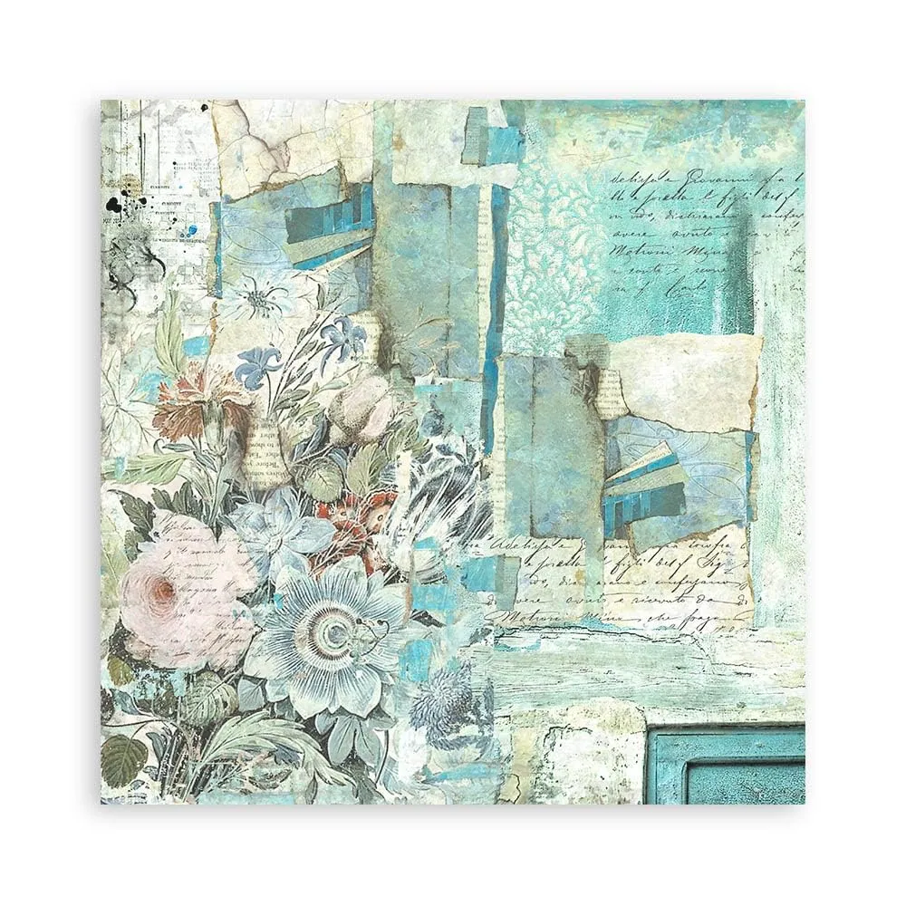 Stamperia Shabby Rose Scrapbook Papier Block 30,5x30,5cm säurefrei