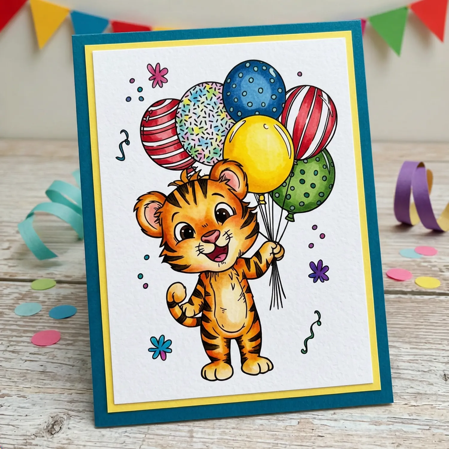 StudioLight Essentials Wild Party Tiger Stempelset Tier