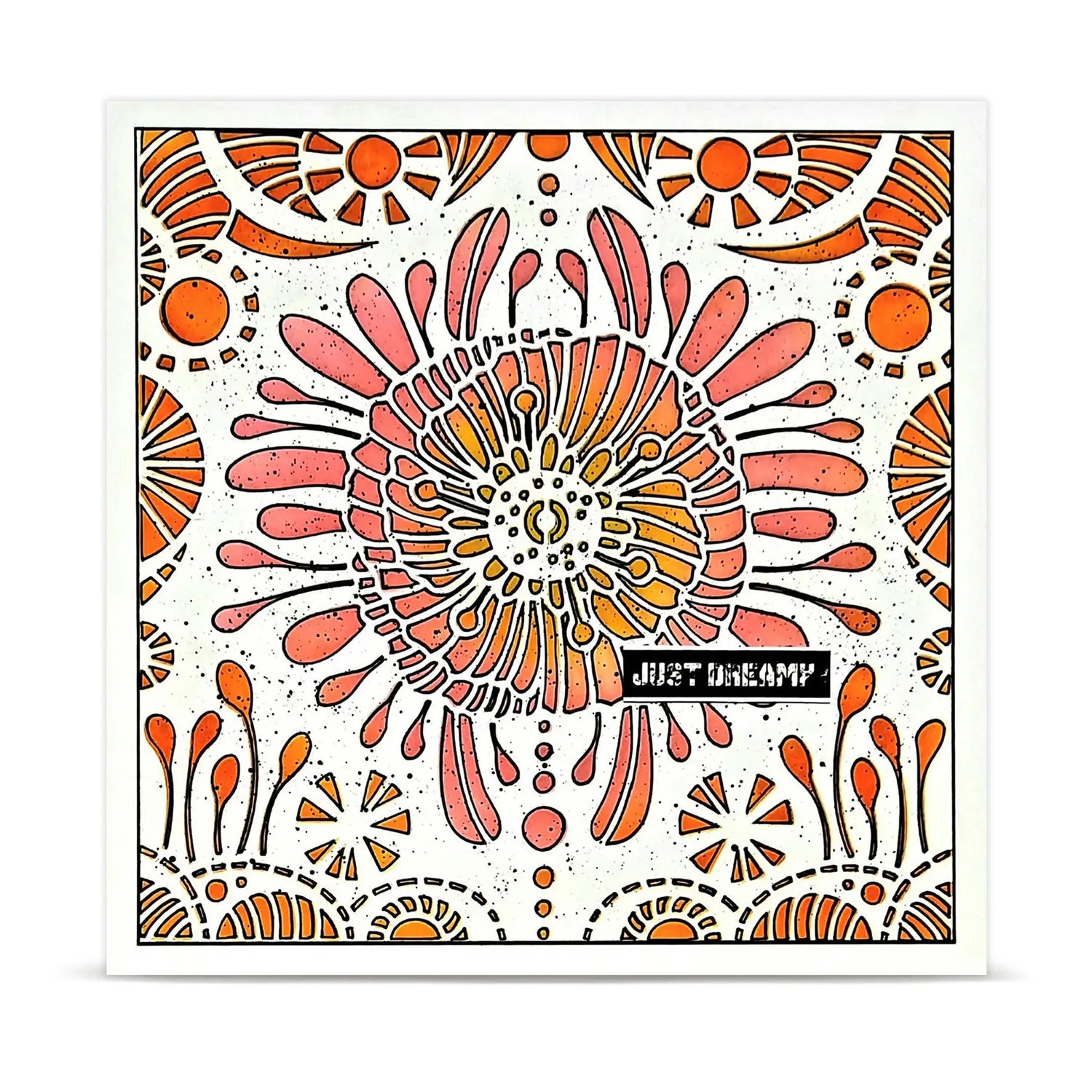 AALL and Create PC-276 Coquelicot Nouveau Schablone 15x15cm floral