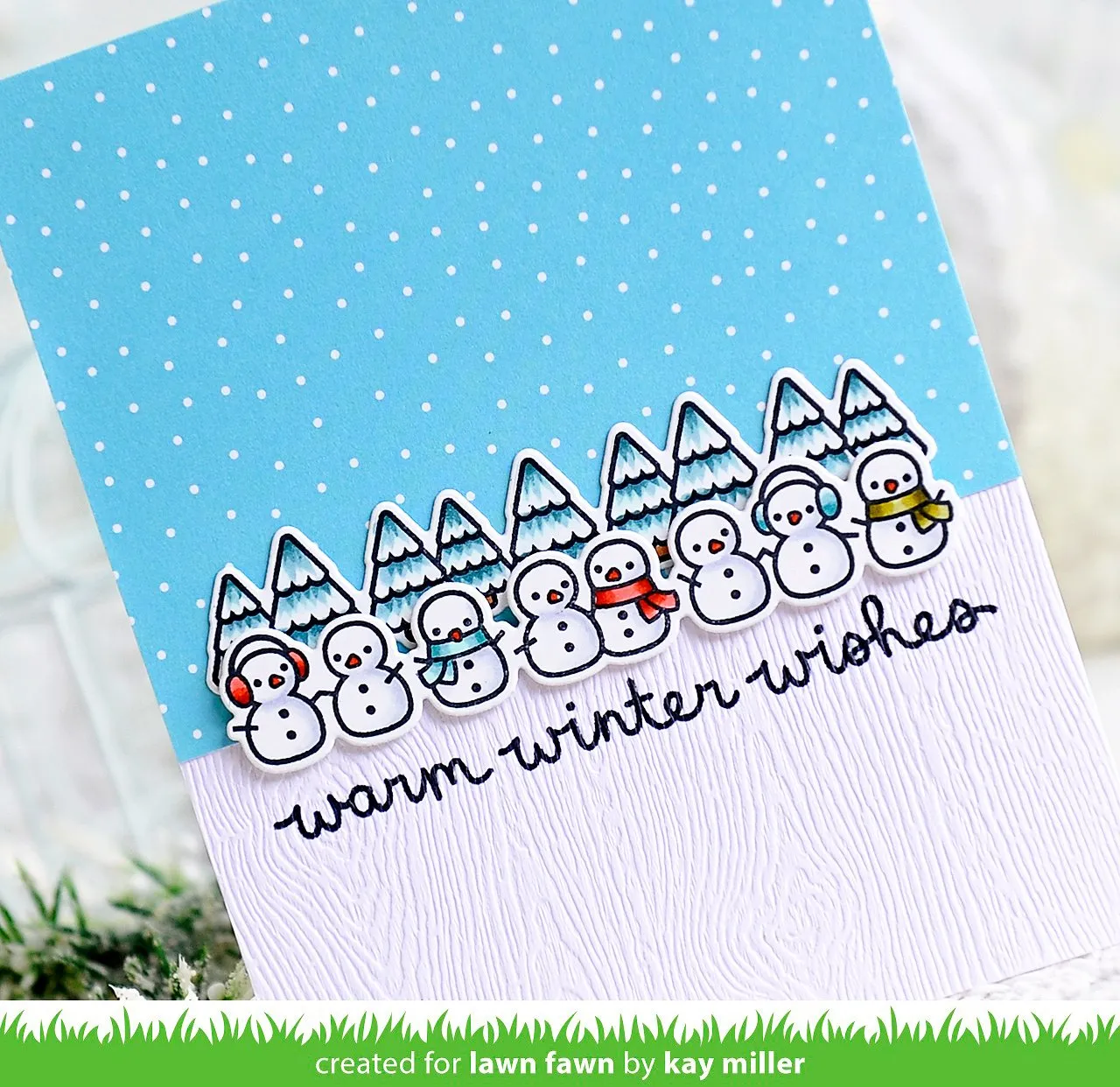 Lawn Fawn Winter Scripty Sentiments Stempelset Schriftzüge