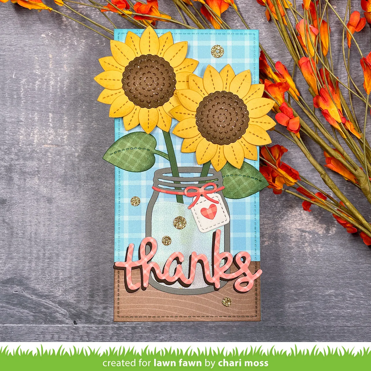 Lawn Fawn Falling Leaves Petite Paper Pack 6x6 Herbst