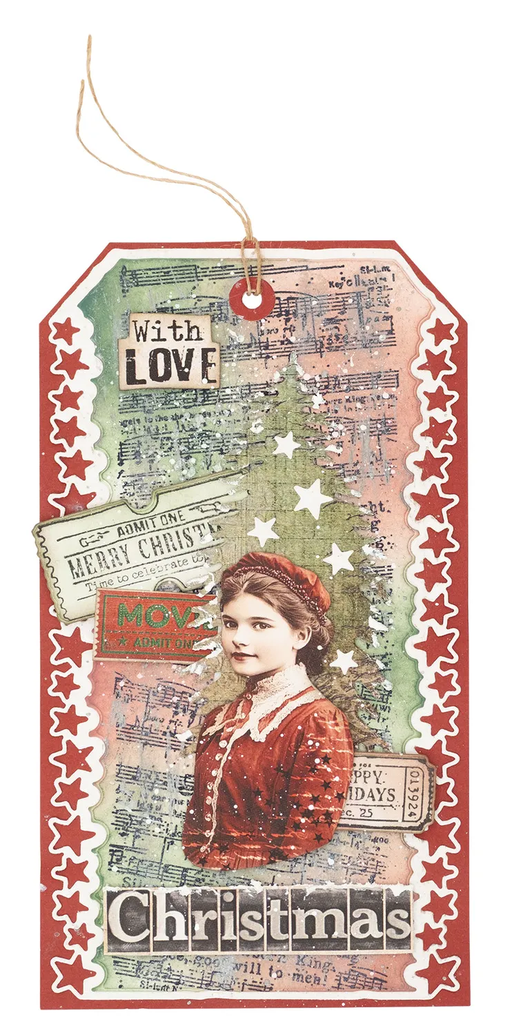 StudioLight Grunge Music Sheet Clear Stempel Noten