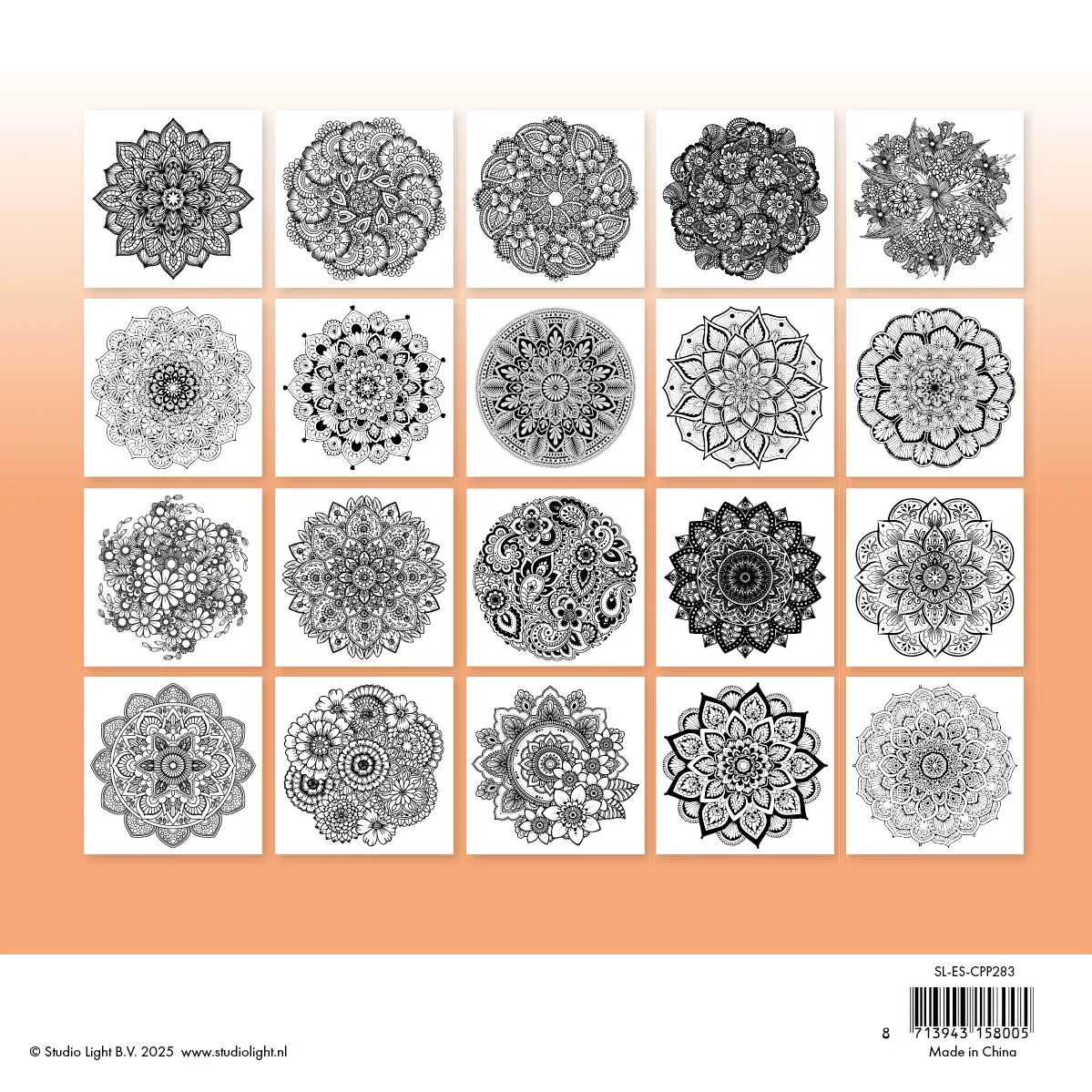 StudioLight Essentials Mandala Malblock 20 Blatt Ausmalen
