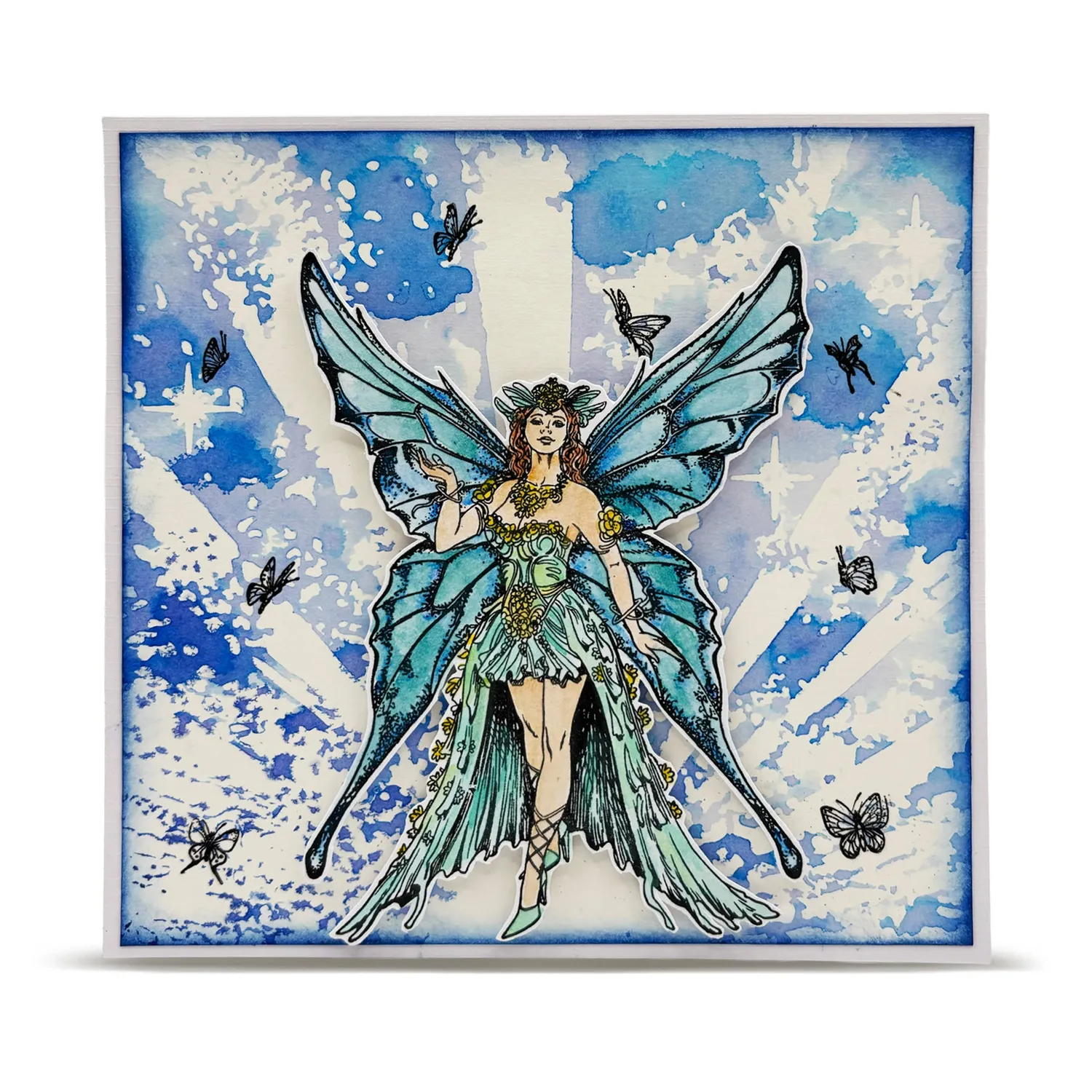 AALL and Create PC-257 Radiant Rise Schablone 15x15 cm Mylar