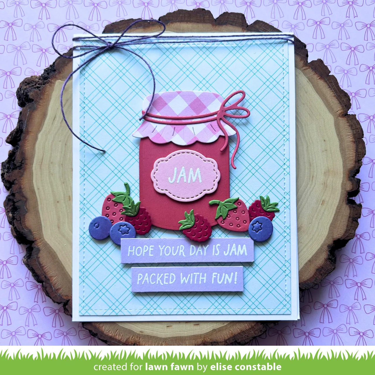 Lawn Fawn Jam and Honey Sentiments Stempelset englisch