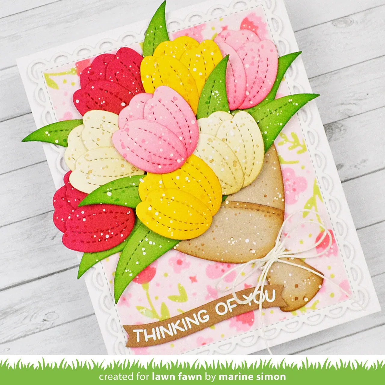 Lawn Fawn Terrific Tulips Lawn Cuts Stanzen 8-teilig