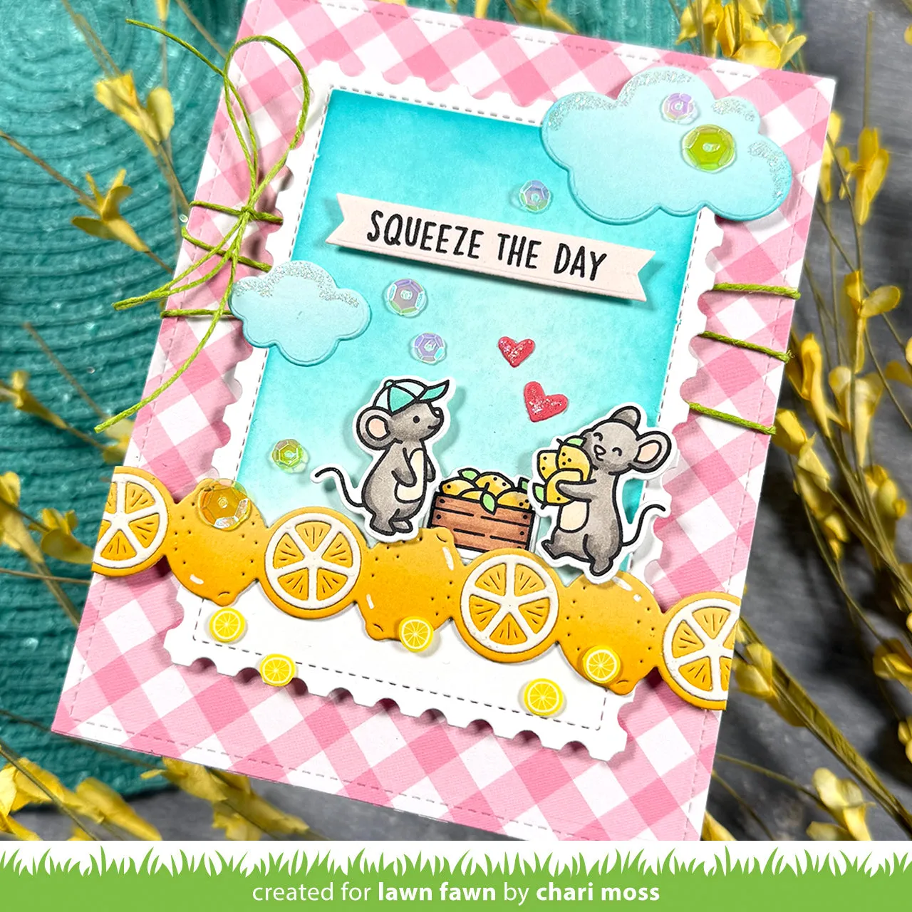 Lawn Fawn Make Lemonade Add-On Stempelset Zitrone