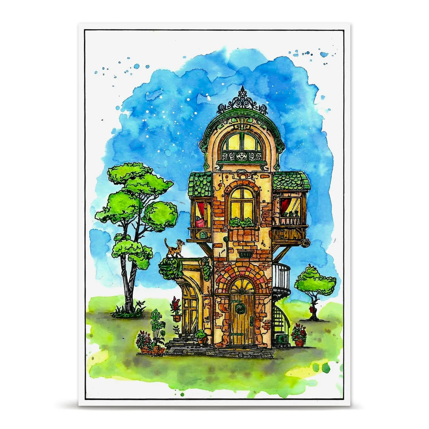 AALL and Create TP-1475 A6 Stempelset The Little Borough 13-teilig